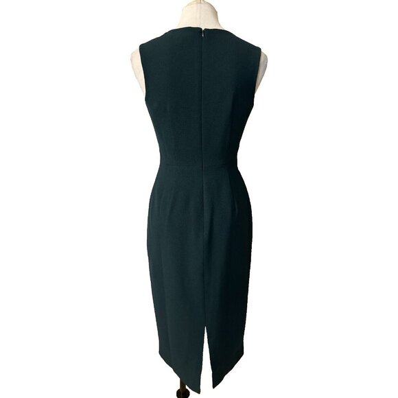 Dress The Population Elle Dress M Medium Pine Green Sleeveless Stretch NWT - Picture 6 of 14